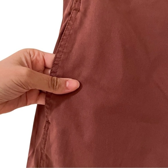 NWT JOIE High Rise Tapered Trousers Pants Terracotta Sz 8 - Picture 3 of 7